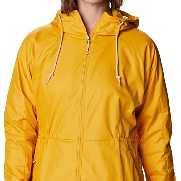 🆕 Columbia Women’s Side Hill Fleece Lined Windbreaker, Bright Gold, Medium. NWT - Picture 5 of 5